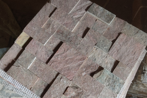 Slates-COPPER SLATE SET PATTERN MOSAIC